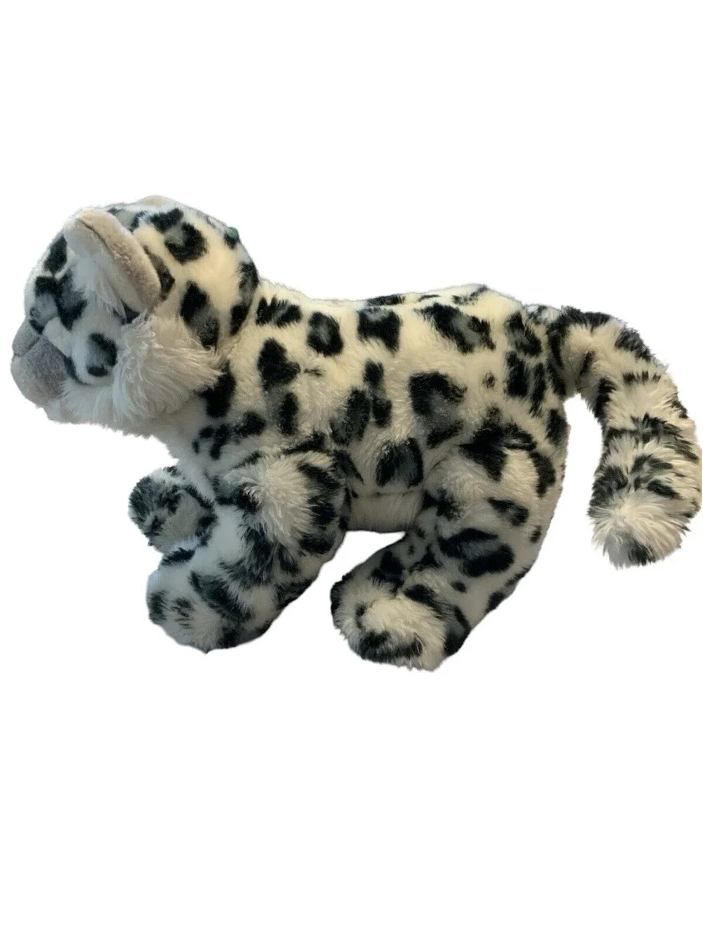 Miyoni Aurora World Snow Leopard Realistic 11” Plush